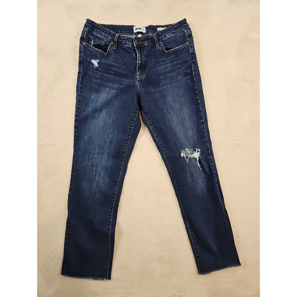 William Rast Vintage Boyfriend Jean Junior Size 29 Blue Denim Distressed Raw Hem